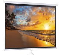 Pantalla de proyección HD de 72 pulgadas 4:3 plegable, antiarrugas, portátil, pantalla de película, desplegable manual para cine en casa, presentación, educación, al aire libre, interior, pantalla