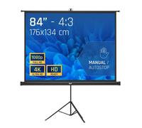 Pantalla de proyección Iggual 84" 176x134 cm con trípode y bolsa