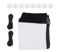 Pantalla de proyección Maclean, 84", 177x99cm, 25mm Borde 16:9, Ganchos de tensión, MC-980