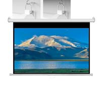 Pantalla de proyección manual, relación de aspecto 16:9/4:3, ideal para películas, juegos y presentaciones de negocios, amplio ángulo de visión, fácil instalación, 84 pulgadas