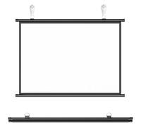 Pantalla de proyección, Pantalla de proyector Negra 30 a 72 Pulgadas, extraíble for Montaje en Pared o Techo, 4:3, 16:9, for Interiores y Exteriores(0.672916667,72")