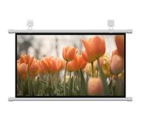 Pantalla de Proyección Pared 60 Pulgadas, Pantalla de Proyector Manual 4K HD, Pantalla de Cine en Casa Portátil para Reuniones de Oficina, Educación Escolar(16:9)