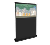 Pantalla De Proyección Portátil 16:9 Pantalla De Cine En Casa Enrollador, Pantalla De Proyección De Suelo Altura Ajustable 80Cm, Para Sala De Sala De Juegos Reunión