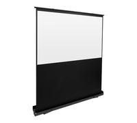 Pantalla de proyección portátil Pull-up de 80 pulgadas (16:9) con fibra de vidrio blanca, soporte 4K y 8K Ultra HD, altura regulable hasta 100 cm, patas y asa para el hogar, oficina y exterior