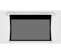 Pantalla de proyección, tensión eléctrica en el techo, tela gris plateado profesional, perfecta para cine en casa y presentaciones