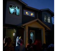 Pantalla de proyección Trasera de proyector holográfico de 60 x 106 Pulgadas: película Decorativa para Puerta y Ventana, Pantalla de Video de proyección de Doble Cara, país de Las Maravillas de