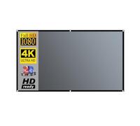 Pantalla de proyector 16:9, Cortina antiluz de Metal, Tela Reflectante for películas, Cine en casa, Cine, Oficina, Videojuegos,Antiarrugas(130 Inch)