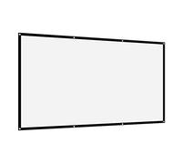 Pantalla de Proyector, 16: 9 Thicken, Cortina de Proyector de Poliéster Suave sin Arrugas Portátil, Pantalla de Proyección, Soporte de Proyección de Doble Cara (120 Pulgadas)