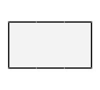 Pantalla de Proyector 50 16:9 Espesar Portátil Sin Arrugas Poliéster Blanco Suave Proyector Cortina Pantalla de Proyección 40In (120 Pulgadas)