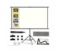 Pantalla de proyector con Soporte de 100 a 120 Pulgadas for Pantalla de proyección de Cine en casa al Aire Libre 4K HD,Antiarrugas(100 Inch)