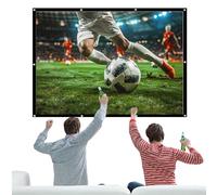 Pantalla de proyector de poliéster para exteriores, pantalla de cine plegable, tamaño ajustable de 60 a 120 pulgadas, proyección portátil de alta resolución, pantallas ligeras y duraderas, tabletas