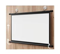 Pantalla de proyector extraíble manual, HD 4:3 de 60 pulgadas para cine en casa, teatro, educación, interior y exterior, presentación pública