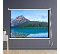 Pantalla de proyector extraíble, pantalla de proyección HD para pared y techo, ideal para el hogar, escuela, cine, teatro, pantalla pública al aire libre e interior