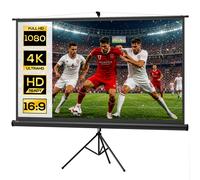 Pantalla de Proyector Negro 235.8 x 8 x 136 cm