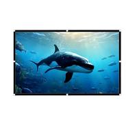 Pantalla de proyector: pantalla de cine plegable para exteriores, gran pantalla portátil, equipo de video de fácil instalación, montaje en pared o independiente | Para, camping,