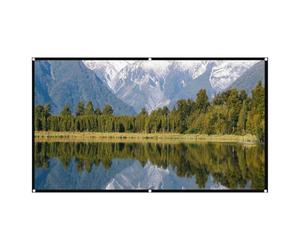 Pantalla de proyector - Pantalla de proyección antiluz | Pantallas grandes 4K HD | Paño plegable para películas al aire libre | Cortina de cine en casa y proyector nocturno de cine
