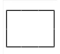 Pantalla de proyector, pantalla de proyección de 100 pulgadas, relación 16:9 para cine en casa, pantallas de proyector manual HD, 2.2 x 1.24 metros