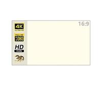 Pantalla de proyector, Pantalla de proyector, Rejilla Blanca Suave, antiluz, Menos Arrugas, Pantalla película proyección 100 Pulgadas for Cine en casa, Exterior e Interior