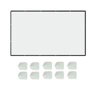 Pantalla de proyector | Pantalla de visualización ancha plegable de 150 pulgadas - Aparato de visualización de proyector manual fácil de llevar para cine en casa, teatro, oficina, educación, películas
