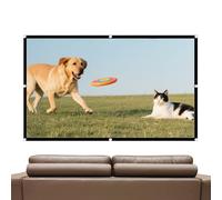 Pantalla de proyector plegable portátil - 60/100 pulgadas, 16:9 - Pantalla suave de poliéster | Sin arrugas, enrollable para cine en casa, proyección de películas para interiores y exteriores