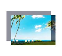 Pantalla de proyector portátil 16:9, Cortina Alto Brillo, Tela Reflectante antiluz, Pantalla proyección for el hogar y la Oficina al Aire Libre(50 Inch)