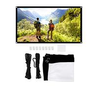 Pantalla de proyector portátil HD 16: 9 Pantalla de películas de proyector sin Arrugas 40 Pulgadas - 120 Pulgadas Cortina de (72 Pulgadas)