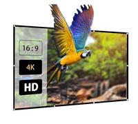 Pantalla de Proyector Portátil Plegable de 84-300 Pulgadas para Patio, Juegos,Cine en Casa,Teatro Exterior, Tela Proyector HD 4K de 16:9(200inch(16:9))