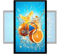 Pantalla de publicidad digital para exteriores con pantalla brillante para marketing empresarial