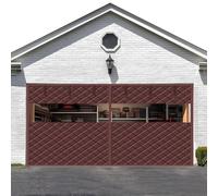 Pantalla de Puerta de Garaje para Invierno, Cortina de Garajes Magnético Térmico, 183 213 244 305 488cm Kit de Aislamiento de Puerta de Garaje, Impermeable(Browns,W6.5xH6.5ft/198x198cm)