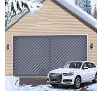 Pantalla de Puerta de Garaje para Invierno Doble Grande Cortina de Garajes Gruesa Magnético Térmico para 1 or 2 Car, Resistente al Viento, Impermeable al Ruido, 8 9 16ft(Gris,8x7FT/254x218cm)