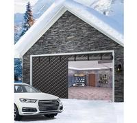 Pantalla de Puerta de Garaje para Invierno Doble Grande Cortina de Garajes Gruesa Magnético Térmico para 1 or 2 Car, Resistente al Viento, Impermeable al Ruido, 8 9 16ft(Negro,8x7FT/254x218cm)