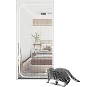 Pantalla De Puerta Resistente A Gatos 100x200cm - Separador De Partición De Barrera De Malla Puerta Temporal con Cremallera For Evitar Fugas De Gatos - For Sala De Estar, Dormitorio, Cocina, Patio ( C