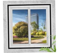 Pantalla de red de ventana 43.3x43.3 pulgadas Neta de mosquito de malla para ventanas con sujetador táctil transpirable extra