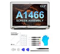 Pantalla de repuesto A1466 de 13.3 pulgadas para MacBook Air A1466 de 13 pulgadas 2012 2013 2014 2015 2017 EMC 2559 EMC 2632 EMC 2925 EMC 3178 Full LCD Display Assembly (plateado)