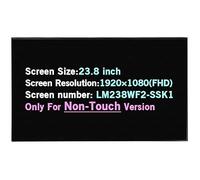 Pantalla de repuesto de 23.8 pulgadas para Lenovo IdeaCentre 520-24IKU 520-24IKL 520-24AST 520-24ICB F0D1 F0D2 F0D3 F0DJ LM238WF2-SSK1 M238HCA-L3B FHD 1080P 3 Panel de visualización LCD 0PIN (Solo