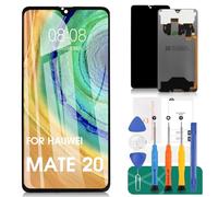 Pantalla de repuesto para Huawei Mate 20 para Huawei Mate 20, pantalla LCD para Huawei Mate 20, digitalizador de pantalla táctil HMA-L29, kits de reparación de montaje HMA-L09 (negro)
