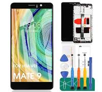 Pantalla de repuesto para Huawei Mate 9 MHA-L09 MHA-L29 AL00 L23 de 5.9 pulgadas, pantalla LCD digitalizador de pantalla táctil con montaje completo (no apto para Mate 9 Lite) (negro)