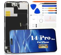 Pantalla de repuesto para iPhone 14 Pro Max, pantalla LCD de repuesto para iPhone 14 Pro Max, pantalla digitalizadora, sensor táctil, kit de accesorios de montaje A2894, A2651, A2893, A2895 (Incell,