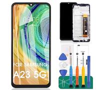 Pantalla de Repuesto para Samsung Galaxy A23 5G LCD para SM-A236U SM-A236B Pantalla LCD SM-A236B/DS SM-A236E digitalizador táctil Montaje Completo (Negro con Marco)