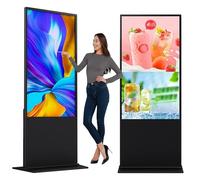 Pantalla De SeñAlizacióN Digital, Pantalla Publicitaria De Pantalla TáCtil De 1080p, Admite Disco Remoto/USB/RJ45/U, MúLtiples Modos De Pantalla Dividida, Para CaféS, Salas De ExhibicióN,55in