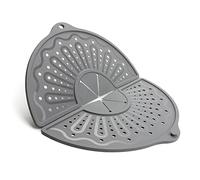 Pantalla de silicona para sartenes de 10, 11 y 12 pulgadas, protector plegable contra salpicaduras, protector de salpicaduras de grasa multiusos, protector de salpicaduras de grasa/salvamanteles,