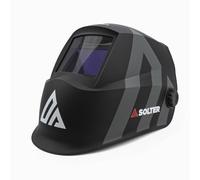 Pantalla de Soldadura Automática HELLMET R-05 BLACK, True Color y Visión Real 3D, Filtro DIN 3/4-8/9-13, 4 Sensores, Calidad Óptica 1/1/1/2, MMA, MIG/MAG y TIG, Diseño Ligero y Arnés Confortable