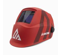 Pantalla de Soldadura Automática HELLMET R-05 RED, True Color y Visión 3D Real, DIN 4-13 Ajustable, Filtro 1/1/1/2 con 4 Sensores, Arnés Confortable y Función de Amolado