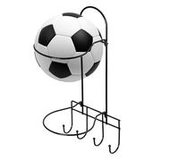 Pantalla de soporte de baloncesto, soporte de pared de bola - Baloncesto Holdball Wall Monted Ball Rack,Estantes de almacenamiento de acero sin organizador de equipos deportivos