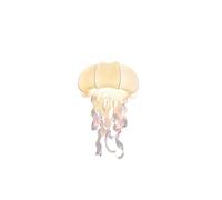 Pantalla de tela Lámpara de araña con diseño en forma de medusa for sala de estar, pantalla de seda, luces colgantes, iluminación de mesa de comedor, decoración de dormitorio, pantalla de tela(Tricolo