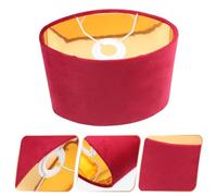 Pantalla de tela ovalada de 2 piezas, cubierta de tela sencilla for lámpara de pie, lámpara de noche, pantalla de luz práctica y duradera, fácil de instalar, iluminación del hogar(Red)