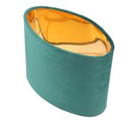 Pantalla de tela ovalada de 2 piezas, cubierta de tela sencilla for lámpara de pie, lámpara de noche, pantalla de luz práctica y duradera, fácil de instalar, iluminación del hogar(Green)