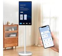 Pantalla de TV portátil con Ruedas Pantalla LCD HD de 21,5 a 32 Pulgadas con Ruedas Memoria de 4 GB + 64 GB u 8 GB + 128 GB para Publicidad de Eventos en Vivo(24in8g+128g)