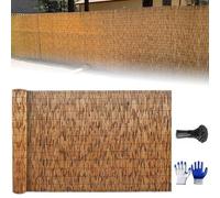 Pantalla De Valla De Privacidad De Bambú Rollos De Cerca De Caña 50 60 70 80 90 100 110 120 130 140 150 160cm Vallas Jardin Exterior Cañizo Divisor Jardín Rollo De Caña Para Patio(H120xL600cm)