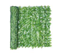 Pantalla De Valla De Privacidad De Hiedra Artificial, Enrejado Con Hojas Artificiales, Rollo Hoja Artificial Pared Seto Privacidad Para Valla Jardín Balcón, Protección UV, Para Exterior, Patio Trasero